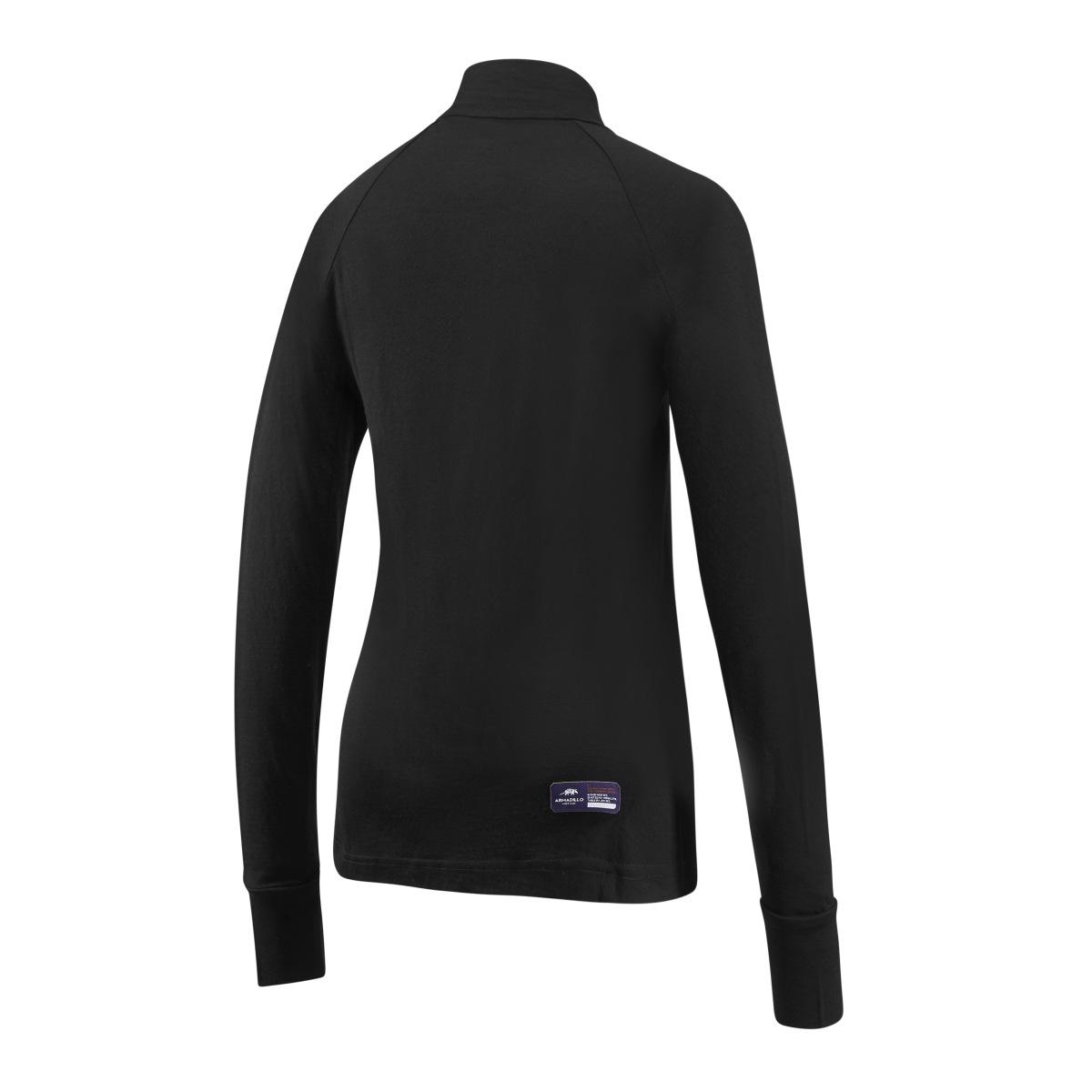 IONA manica lunga collo con zip Lana Merino