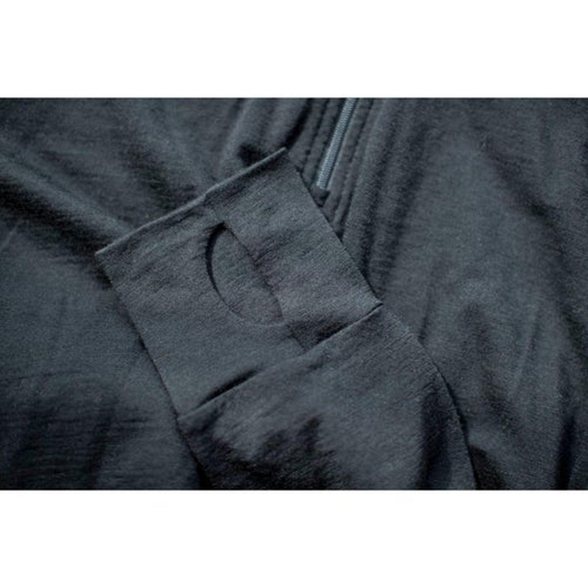 LYNX manica lunga collo con zip Lana Merino Foderato