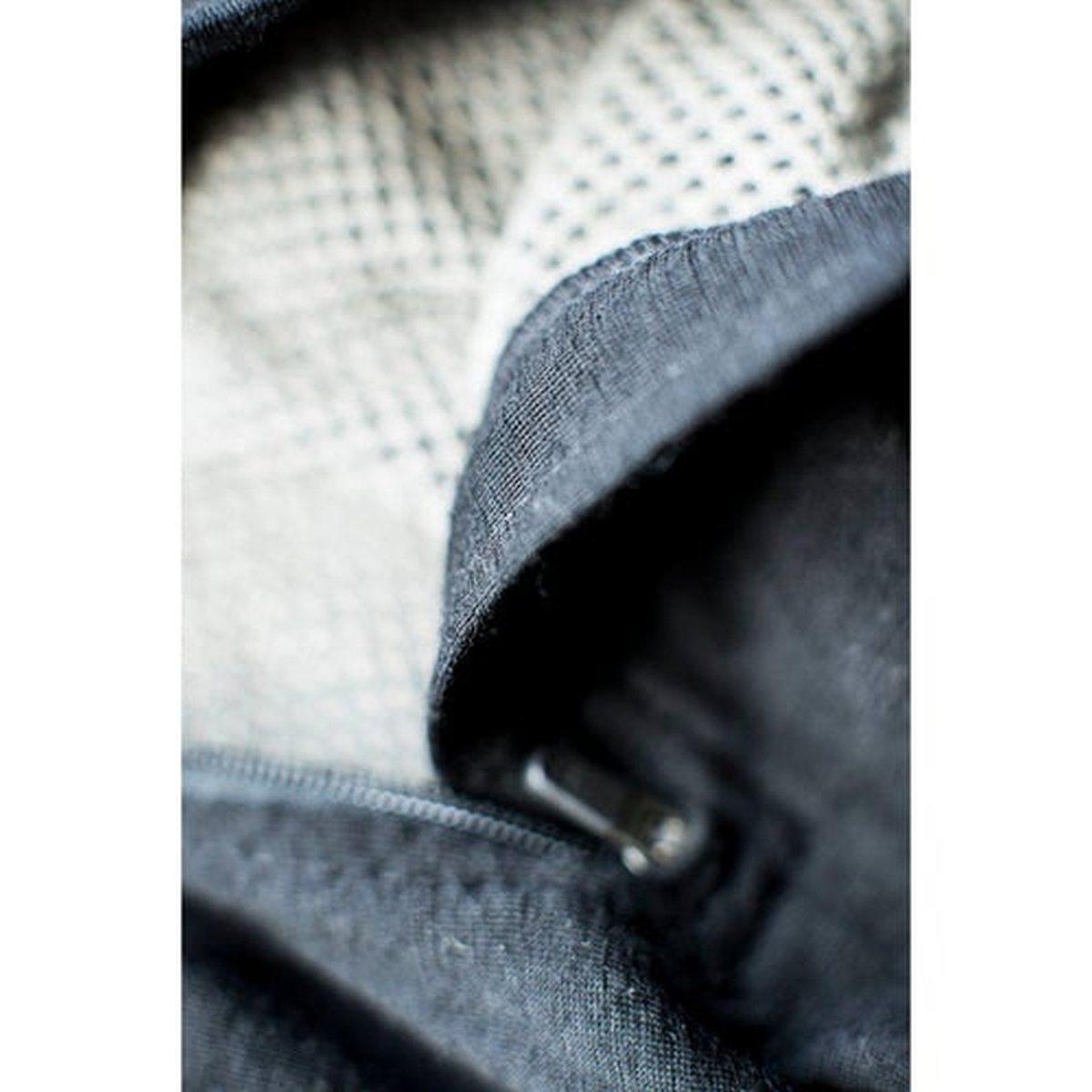 LYNX manica lunga collo con zip Lana Merino Foderato