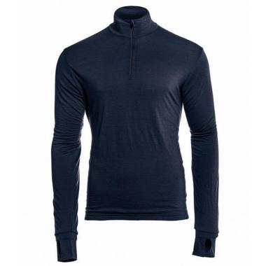 LYNX manica lunga collo con zip Lana Merino Foderato