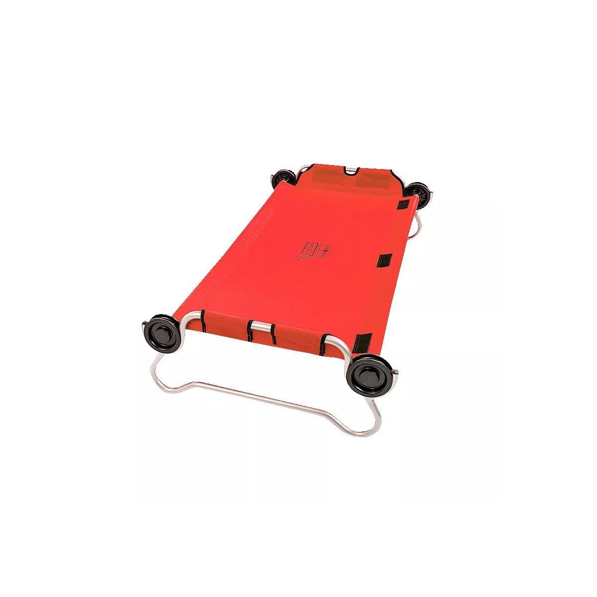 Kid-O-Bed letto singolo telaio rotondo senza organizer - Rosso