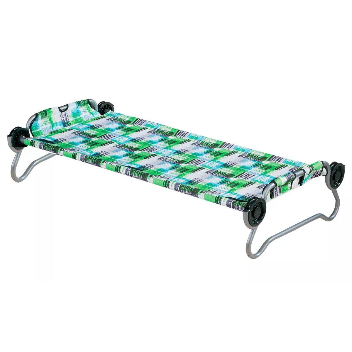 Kid-O-Bed letto singolo telaio rotondo senza organizer - Motivo a quadretti