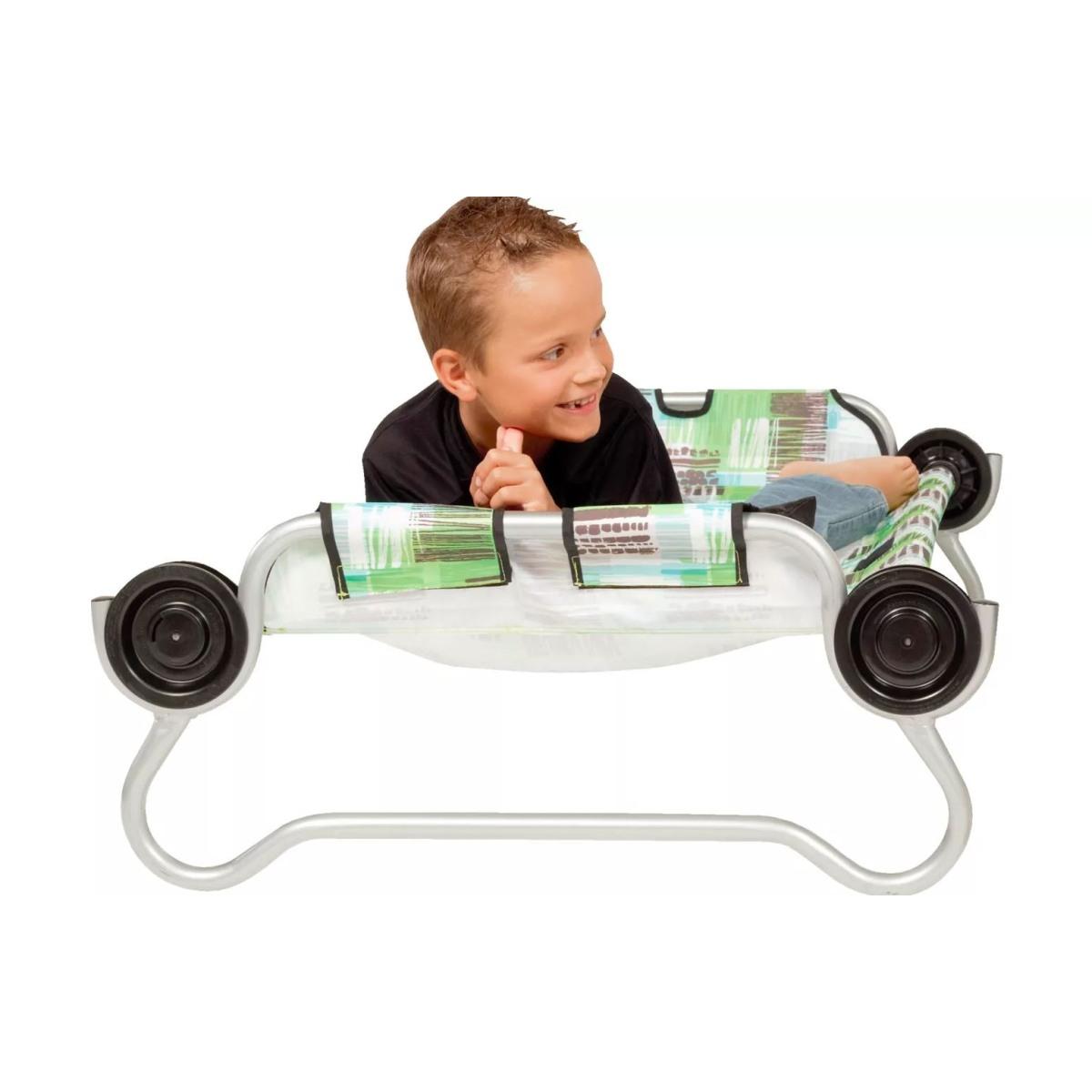 Kid-O-Bed letto singolo telaio rotondo senza organizer - Motivo a quadretti