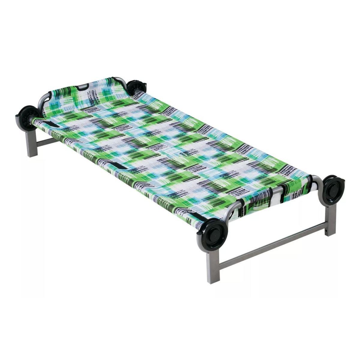 Kid-O-Bed letto singolo telaio dritto senza organizer - Quadretti