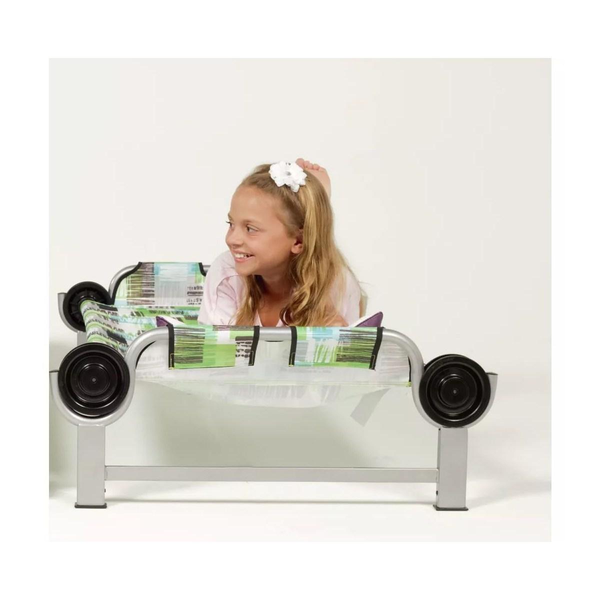 Kid-O-Bed letto singolo telaio dritto senza organizer - Quadretti