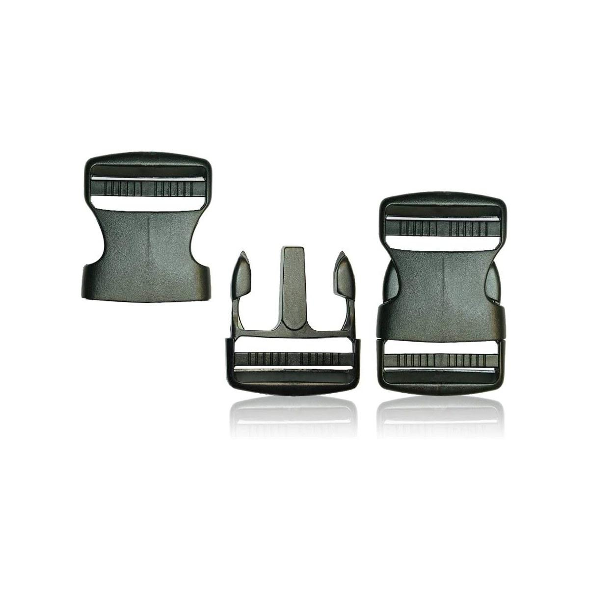 Fibbia Nera 60MM a sgancio laterale (tattica militare specifica) Nero