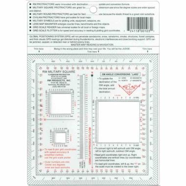 Coordinatometro militare quadrato