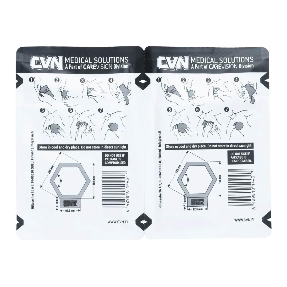 Chest Seal Esagonali NON Ventilati 2 Pezzi