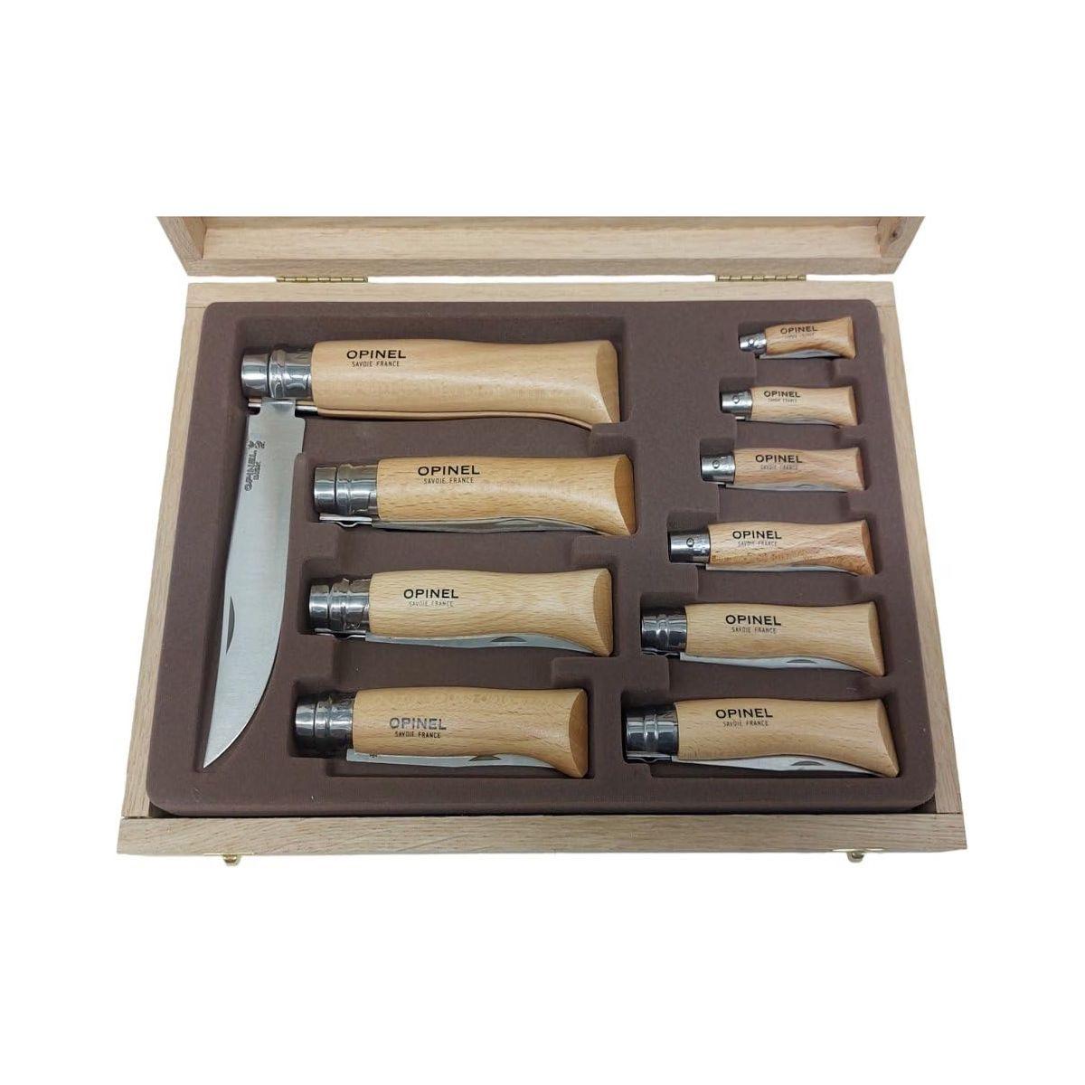 Cassetta in legno 10 coltelli