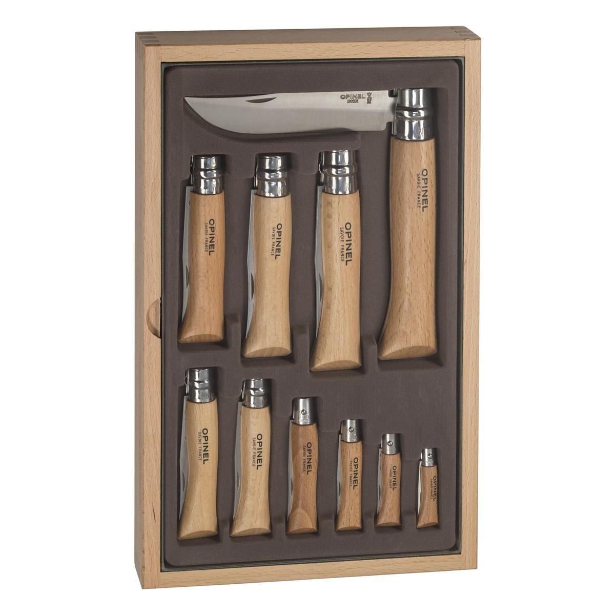 Cassetta in legno 10 coltelli