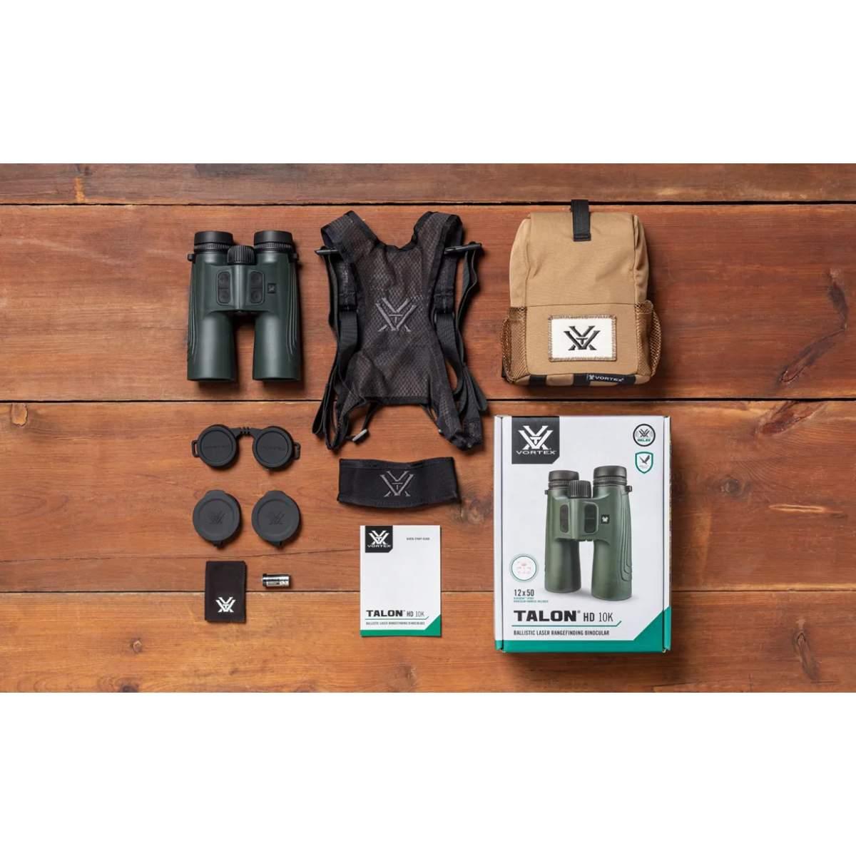 Binocolo balistico con telemetro laser Talon HD 10K 12x50