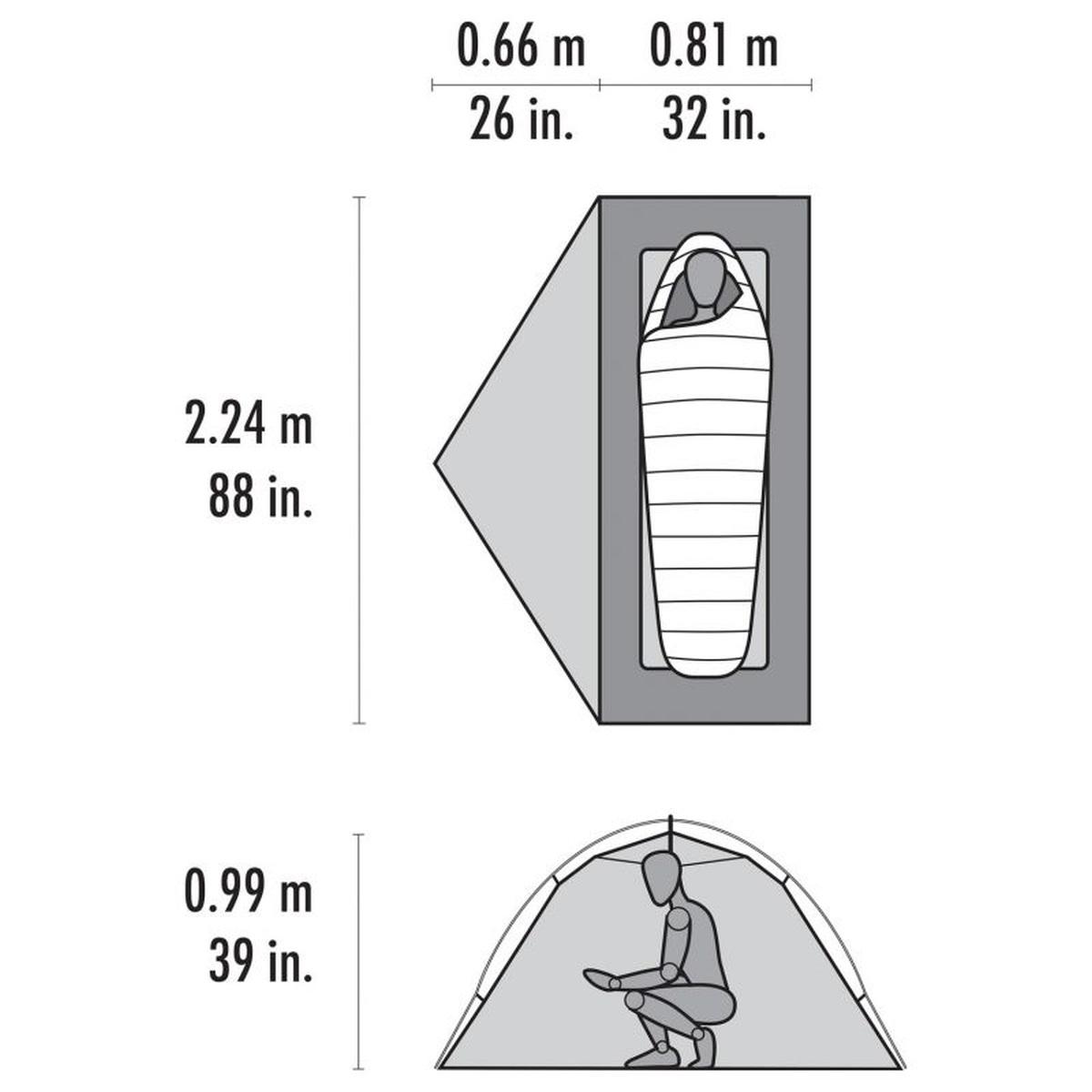 Tenda da trekking ultraleggera Hubba 1P Verde