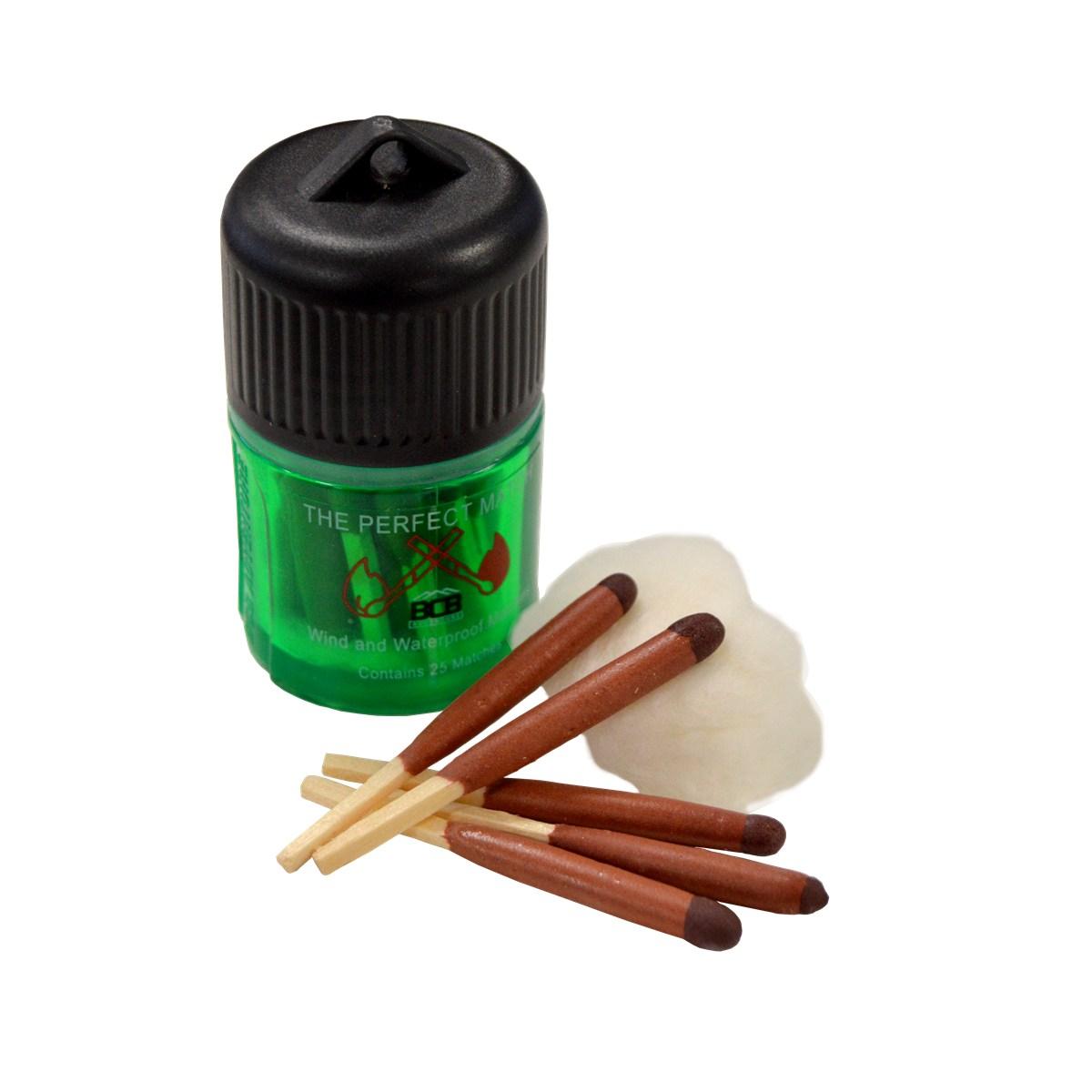 Fiammiferi antivento e impermeabili