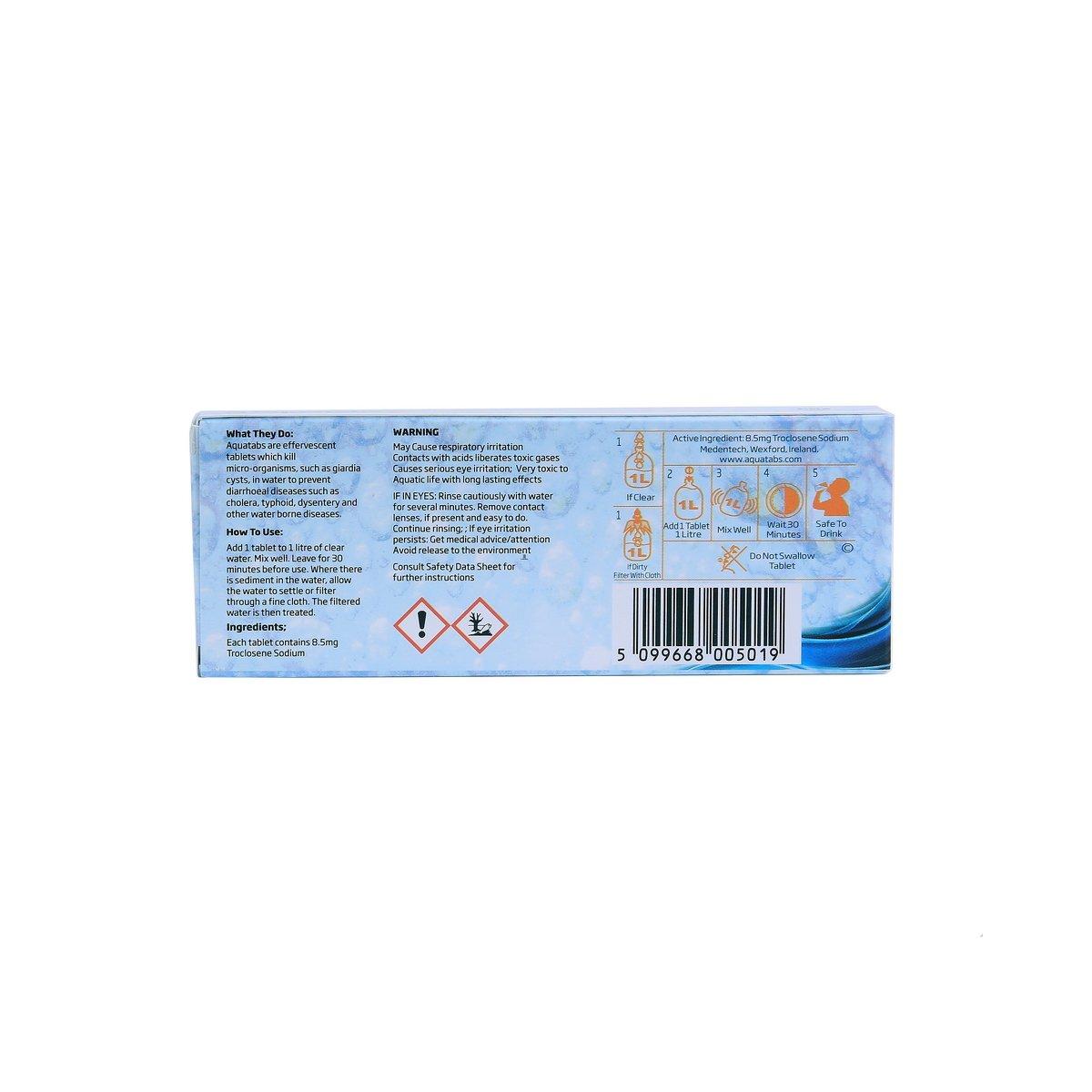 Compresse per la purificazione dell'acqua - 50 pcs da 8,5 mg